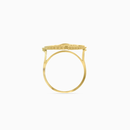 18K YELLOW GOLD RING WITH MALACHITE STORES