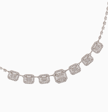 Diamond White Gold choker l Carre Jewellery - Image 3