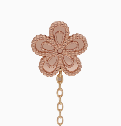 18K Gold Earrings in Yellow, White, and Rose Gold – Farfalla Collection - Image 3
