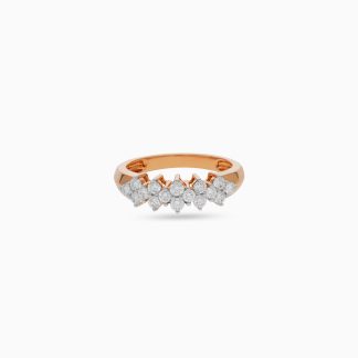 18K ROSE GOLD RING WITH NATURAL DIAMOND