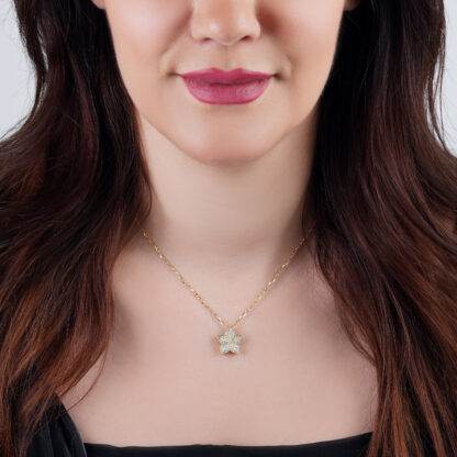 18k Yellow  Gold Necklace from the Fortuna Diamond Collection - Image 2