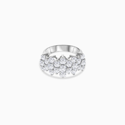 18K DIAMOND WHITE GOLD RING || Scala Collection