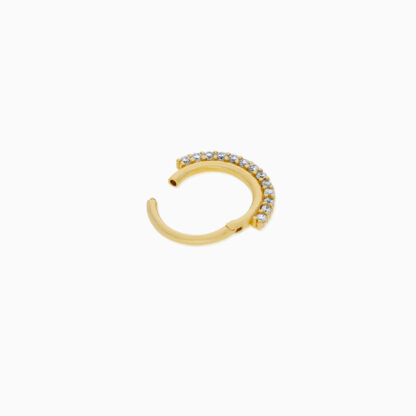 18K Gold Hoops Piercing - Image 2