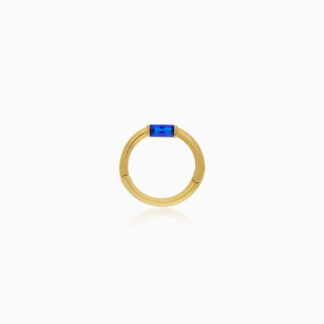 18K Gold Hoops Piercing