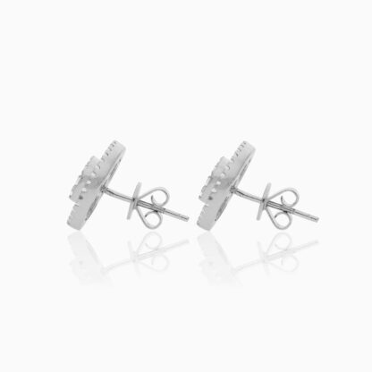 18K White Gold Earrings with Onyx | Mosaic Collection