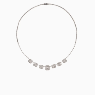 Diamond White Gold choker l Carre Jewellery