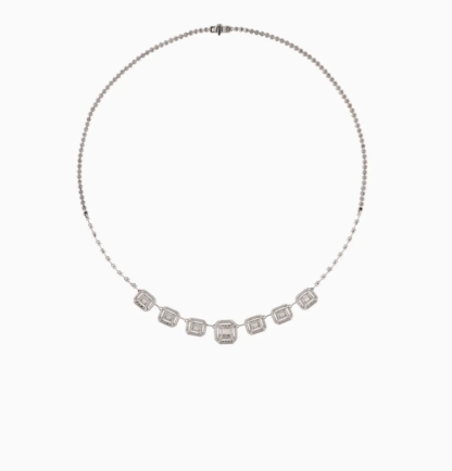 Diamond White Gold choker l Carre Jewellery