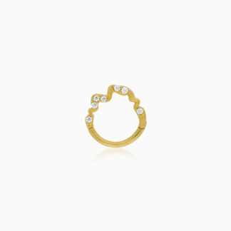 18K Gold Hoops Piercing