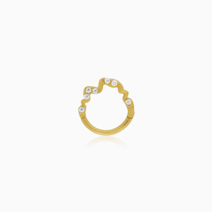 18K Gold Hoops Piercing