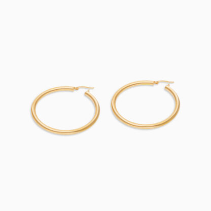 18K YELLOW GOLD EARRINGS IN ROUND SHAPE