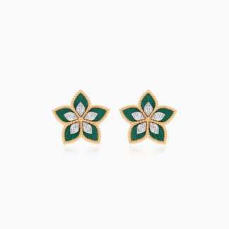 18k Yellow Gold Earrings| Fortuna Diamond Collection