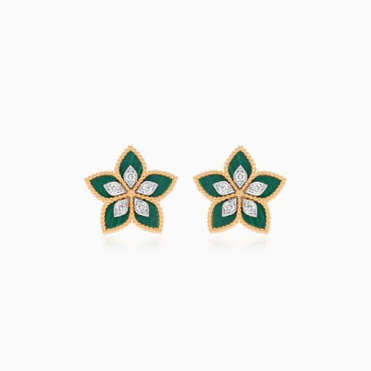 18k Yellow Gold Earrings| Fortuna Diamond Collection