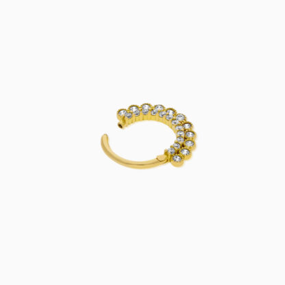 18K Gold Hoops Piercing - Image 2