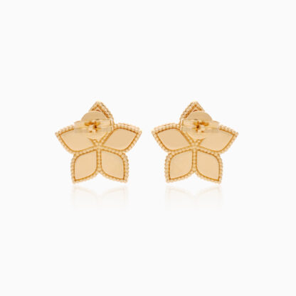 18k Yellow Gold Earrings from the Fortuna Diamond Collection - Image 4