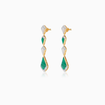 18K Yellow Gold Earrings with Diamonds – Mosaic Collection