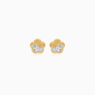18k yellow gold earrings | Jawhara Jewellery