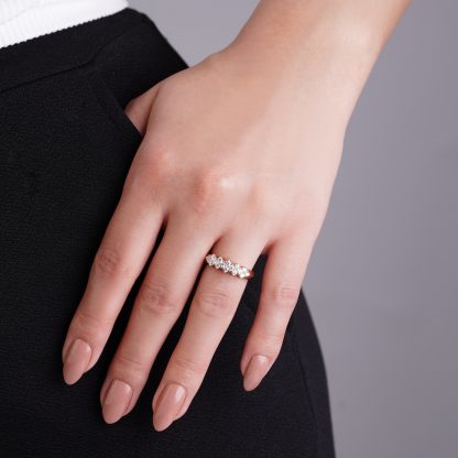 18K ROSE GOLD RING WITH NATURAL DIAMOND - Image 2