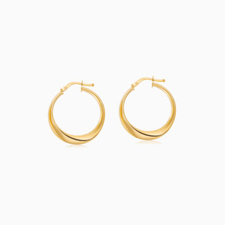 18K YELLOW GOLD EARRINGS IN OVAL SHAPE