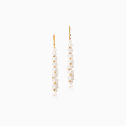 18k yellow gold earring with pearls from Danah collection