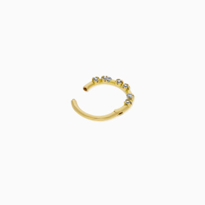 18K Gold Hoops Piercing - Image 2