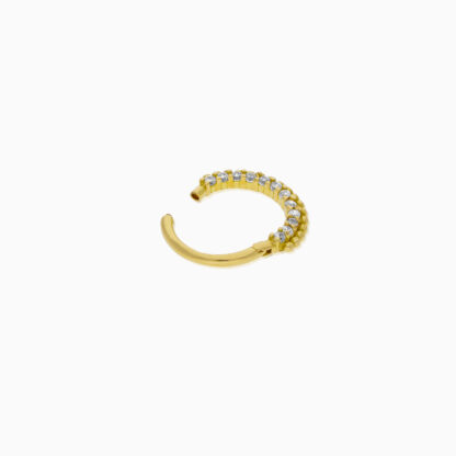 18K Gold Hoops Piercing - Image 2