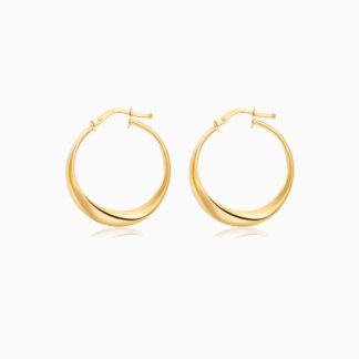 18K YELLOW GOLD EARRINGS IN ROUND SHAPE