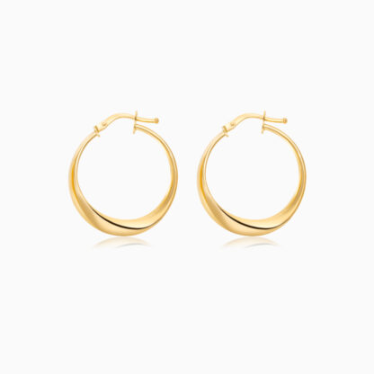 18K YELLOW GOLD EARRINGS IN ROUND SHAPE
