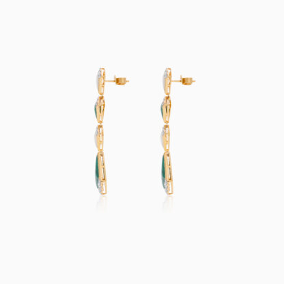 18K Yellow Gold Earrings with Diamonds – Mosaic Collection