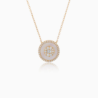 18K Yellow Gold Necklace with Diamonds – Mosaic Collection