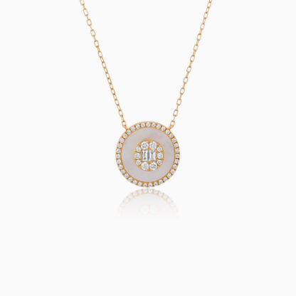 18K Yellow Gold Necklace with Diamonds – Mosaic Collection