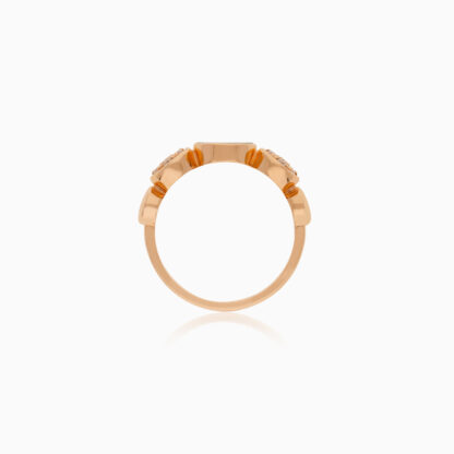 18K Rose Gold Ring with Diamonds | Mosaic Collection