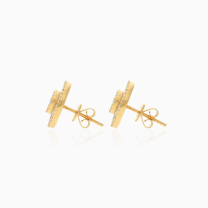 18K Yellow Gold Earrings with Diamonds| Mosaic Collection