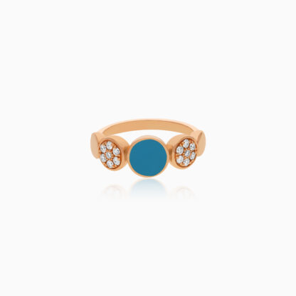 18K Rose Gold Ring with Diamonds | Mosaic Collection