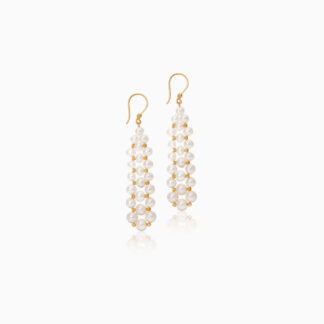 18k yellow gold earring with pearls from Danah collection