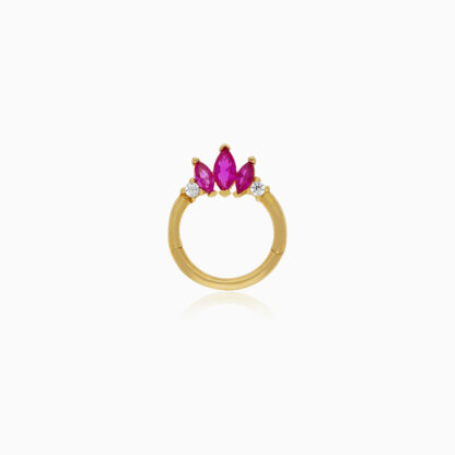 18K Gold Hoops Piercing
