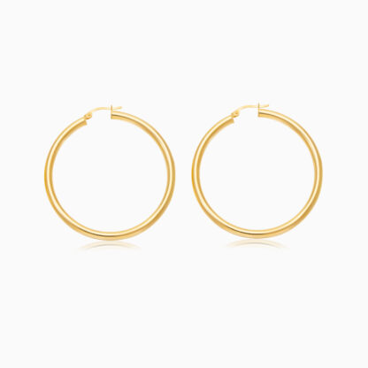 18K YELLOW GOLD EARRINGS IN ROUND SHAPE
